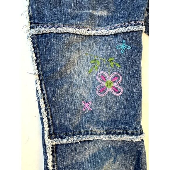 Vintage Embroidered My Michelle Jeans Bell Bottom 70s 80s 90s - Girls Size 7 - Picture 10 of 13
